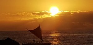 Wa'a Kini Kini Hawaiian sailing canoe