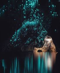 Waitomo Caves aura created by the glow worms
