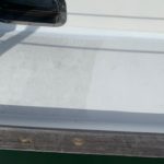 Moving aboard preparation task of cleaning the decks after messy tradesman