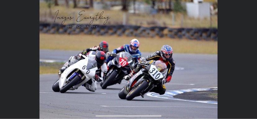 Marty, Kurk, Ben and Brad taking the corner 2 at Morgan Park.