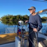 Captain Marty at the helm