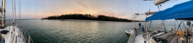 After watching this magic sunset we were no longer under pressure